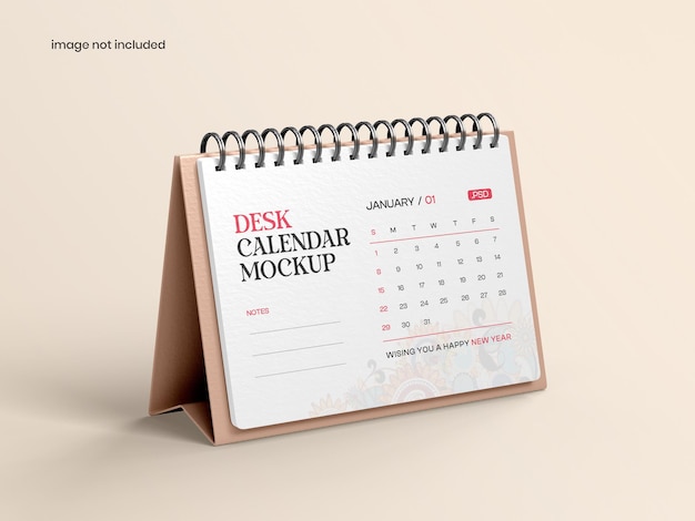 Modelo de calendário de secretária