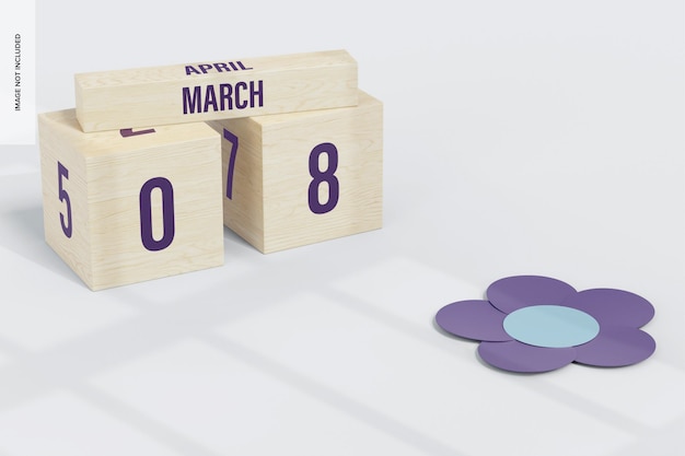 Modelo de Calendário do Dia da Mulher, Vista Esquerda