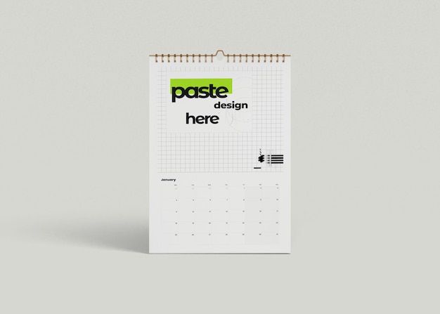 Modelo de calendário em espiral