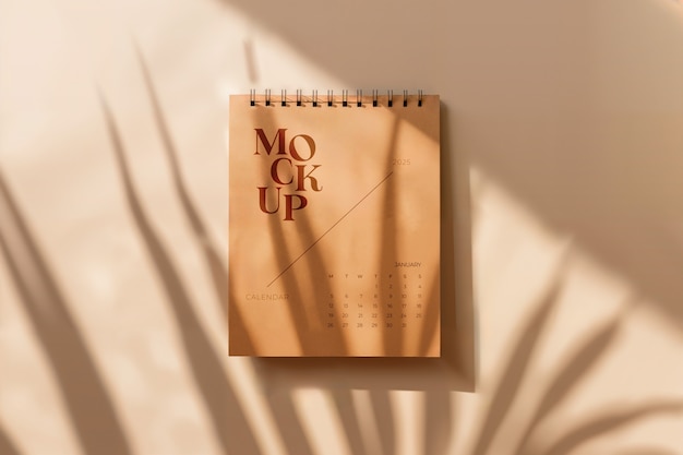 Modelo de calendário em estúdio