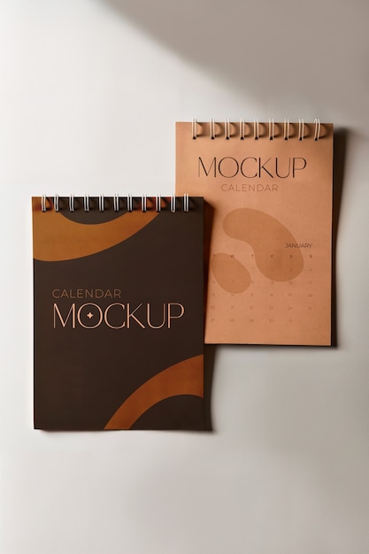 Modelo de calendário em estúdio