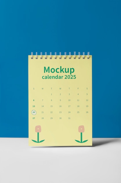 Modelo de calendário minimalista