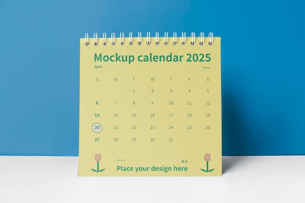 Modelo de calendário minimalista