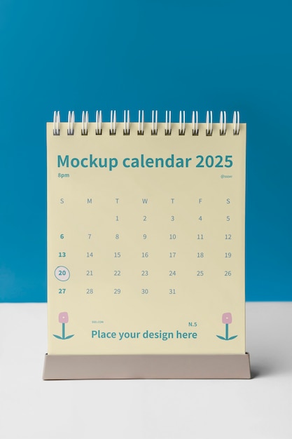 Modelo de calendário minimalista