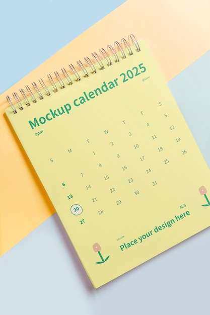 Modelo de calendário minimalista