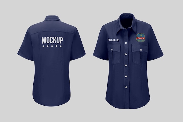 PSD modelo de camisa da polícia feminina
