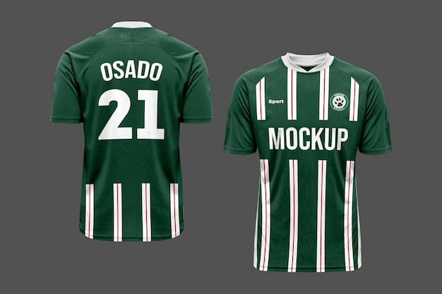 PSD modelo de camisa de futebol