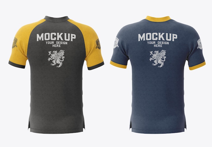 Modelo de camisa polo masculina manga curta verso