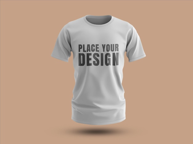 Modelo de camiseta branca de mangas longas masculina