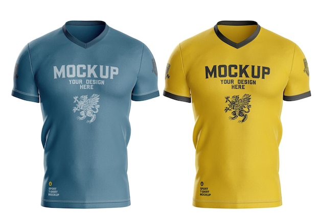 PSD modelo de camiseta esportiva masculina