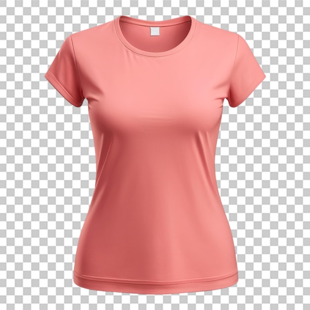 PSD modelo de camiseta vazia com fundo transparente