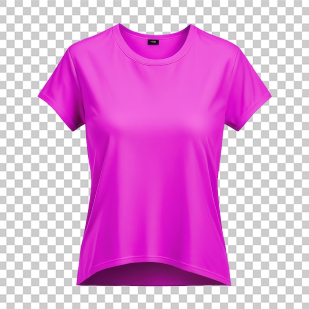 PSD modelo de camiseta vazia com fundo transparente