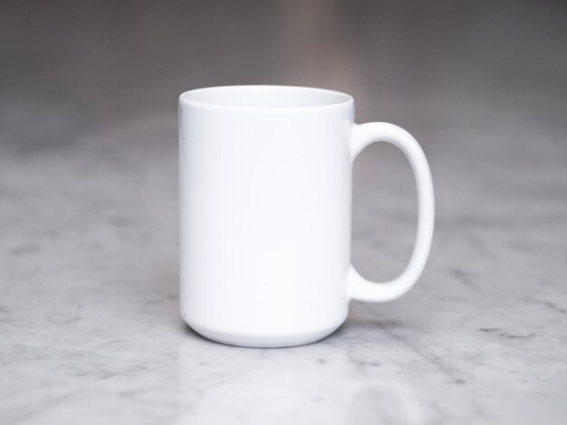 PSD modelo de caneca de cerâmica branca psd