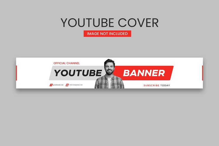 PSD modelo de capa de banner profissional do youtube psd