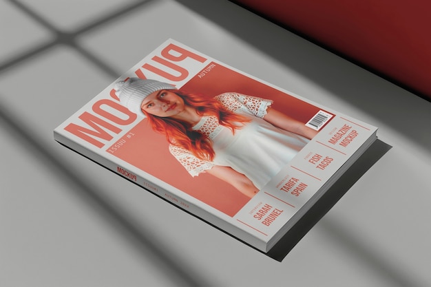 Modelo de capa de uma revista juvenil