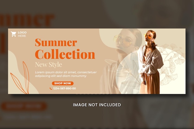 Modelo de capa do facebook Big Sale Fashion