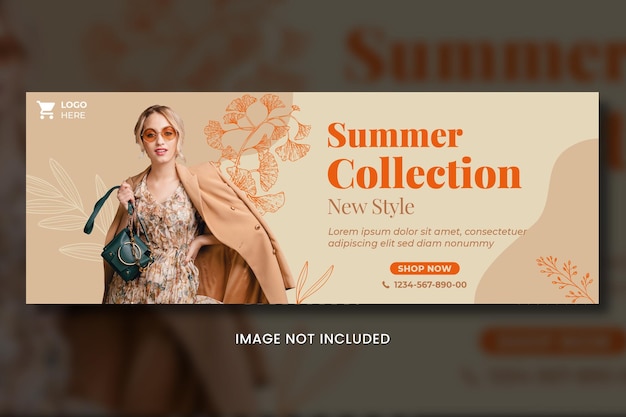 Modelo de capa do facebook Big Sale Fashion