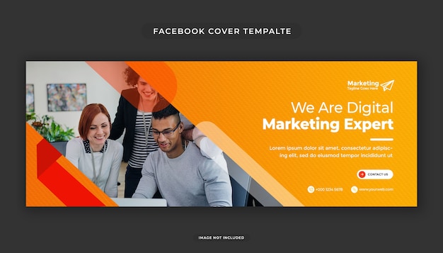 Modelo de capa do Facebook moderno da agência