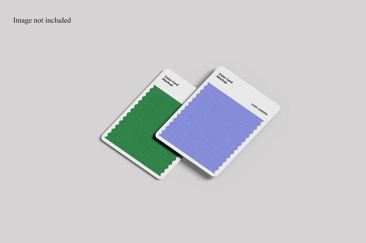 Modelo de cartão de paleta de cores para mostrar suas referências de cores