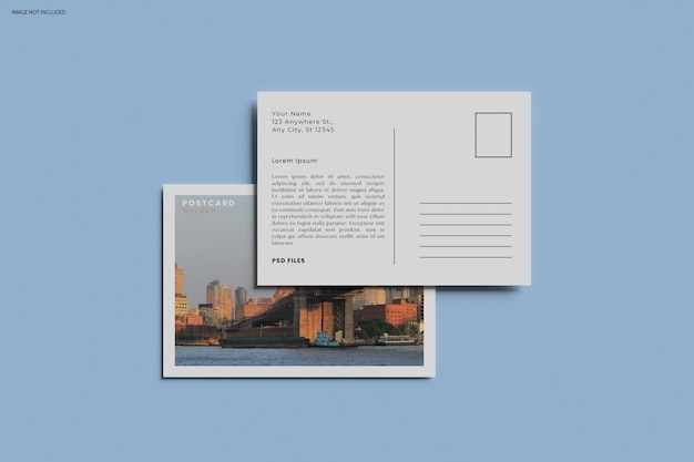 Modelo de cartão postal A6