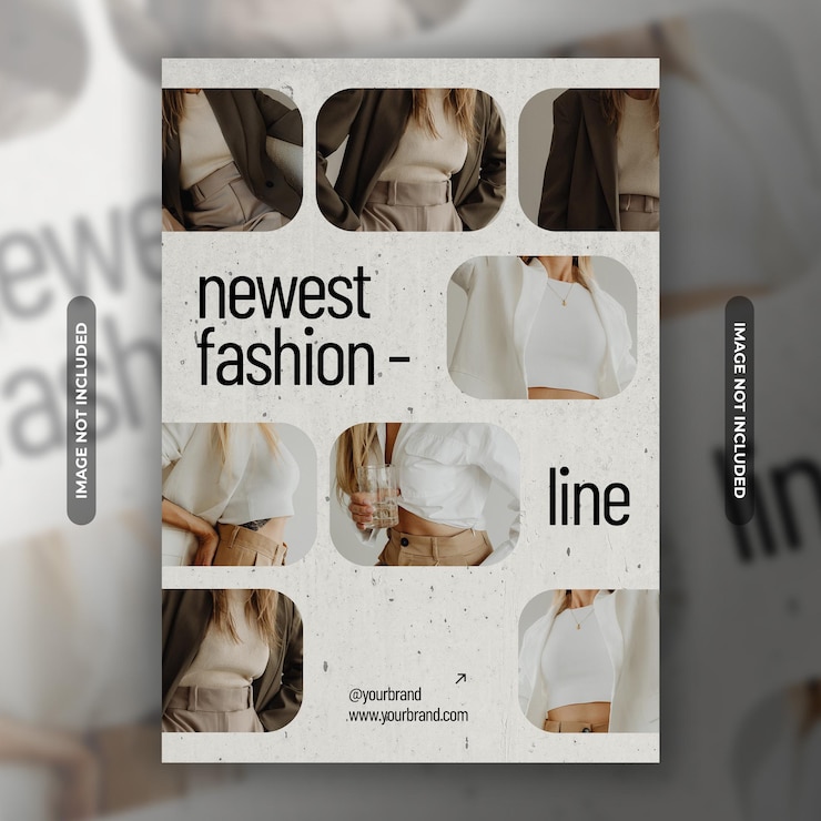 PSD modelo de cartaz de moda premium psd