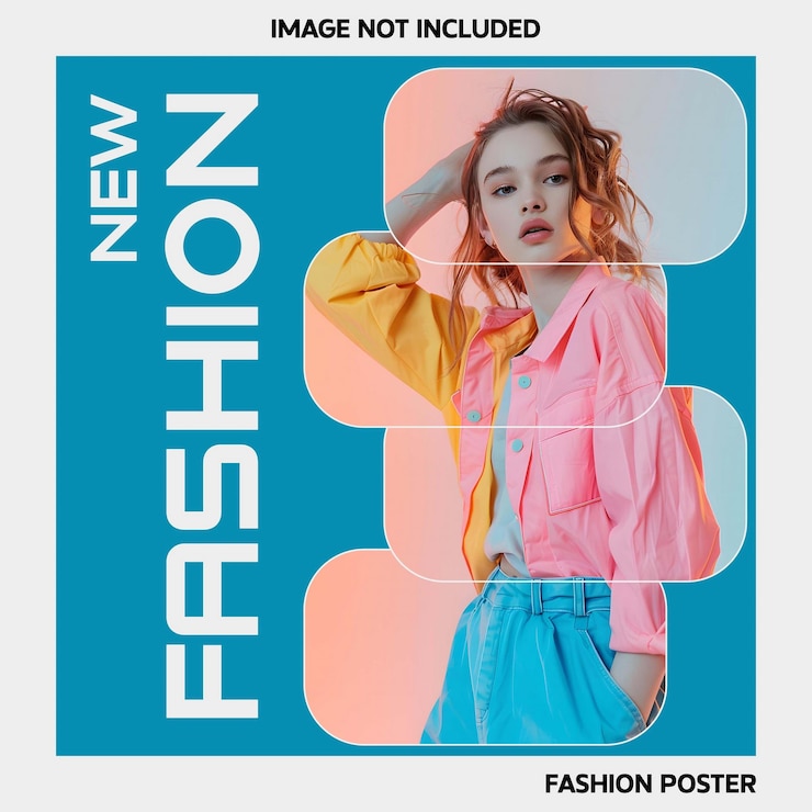 PSD modelo de cartaz de venda de moda