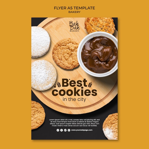 Modelo de cartaz delicioso assados