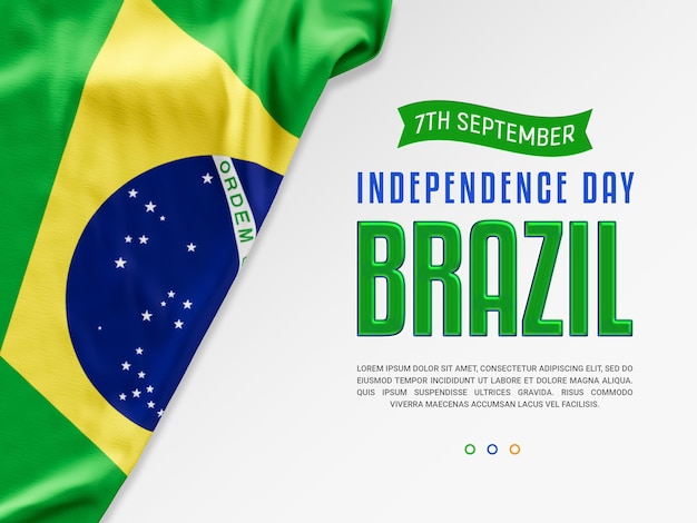 Modelo de cartaz do evento do dia da independência do brasil