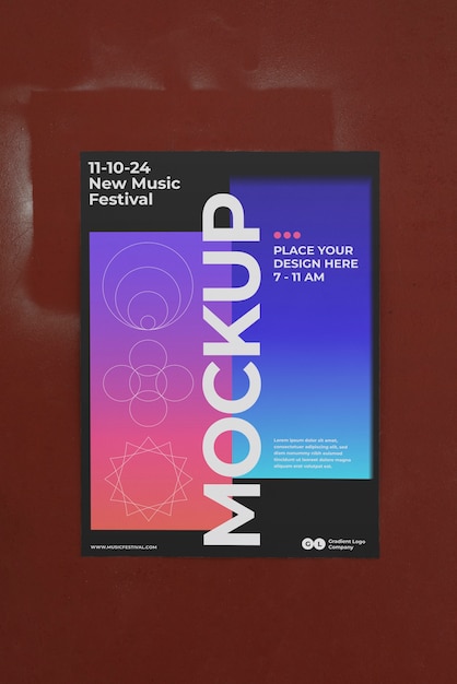 Modelo de cartaz do festival