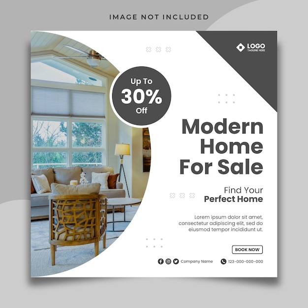 Modelo de Cartaz do Instagram Imobiliário