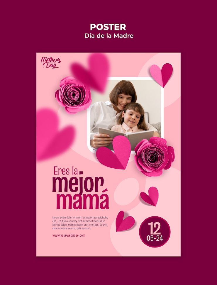 PSD modelo de cartaz para a celebração do dia da mulher