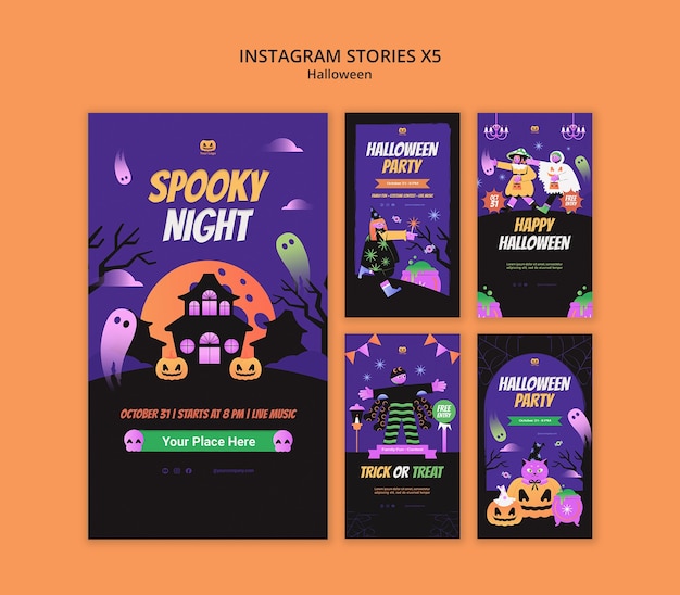 Modelo de celebração da temporada de Halloween