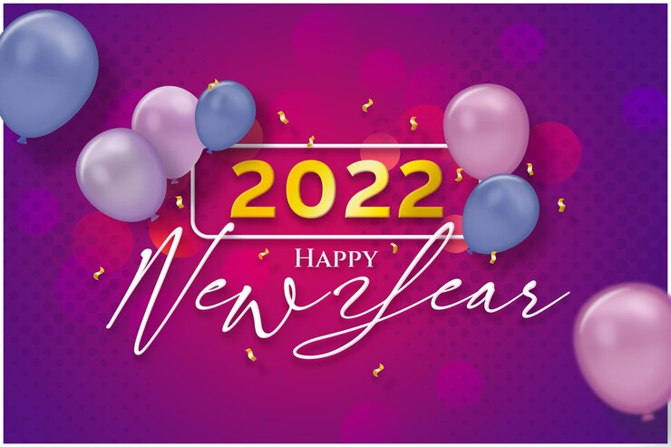 Modelo de celebração de ano novo de 2022