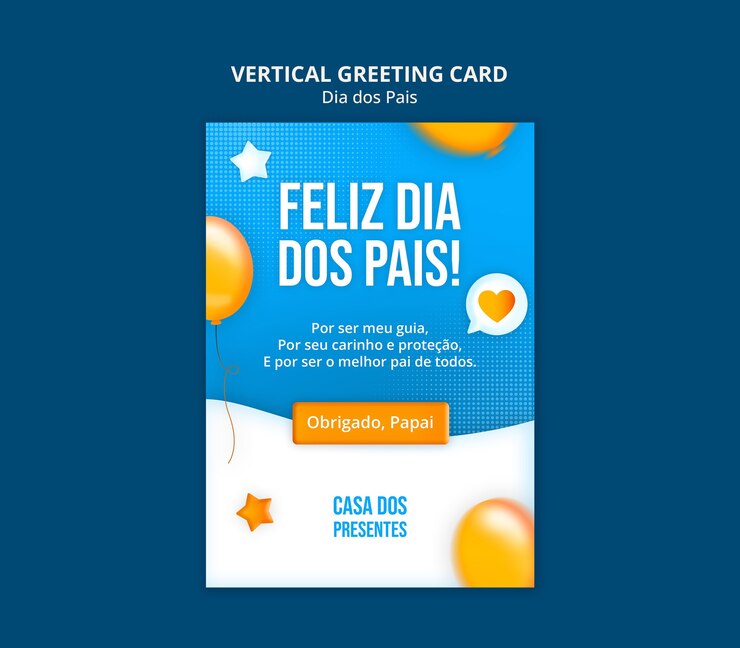 PSD modelo de celebração dia dos pais