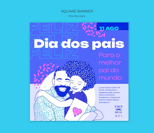 Modelo de celebração Dia dos pais