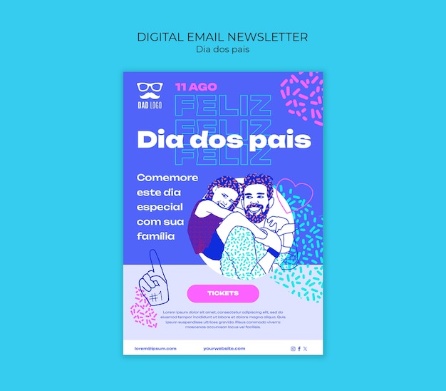 Modelo de celebração Dia dos pais