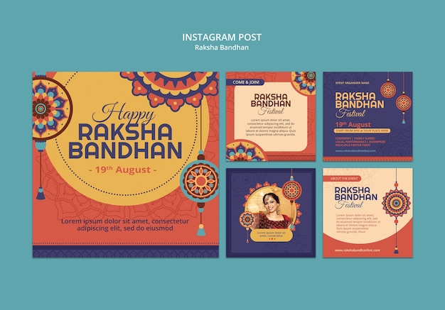 Modelo de celebração do evento Raksha bandhan