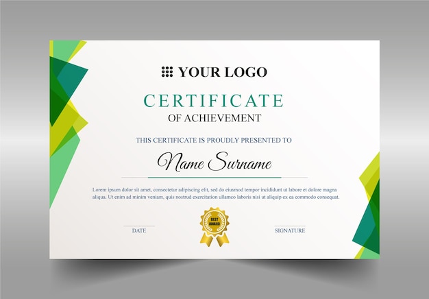 Modelo de certificado PSD