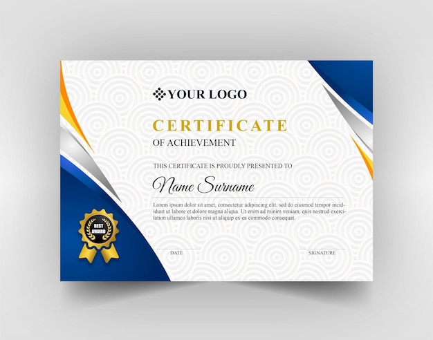 Modelo de certificado PSD
