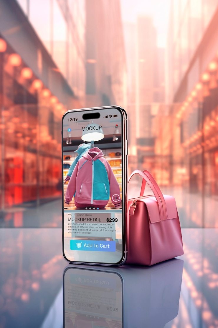 PSD modelo de compras on-line de meta-retail