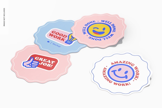 Modelo de conjunto de adesivos Starburst