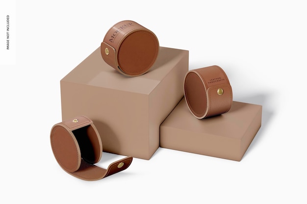 Modelo de conjunto de suporte para fones de ouvido de couro
