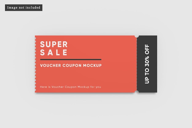 PSD modelo de cupom de voucher