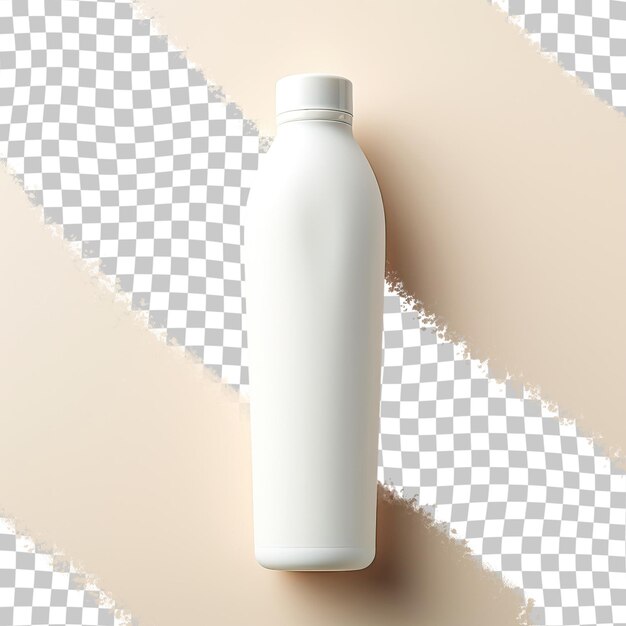 PSD modelo de desenho de garrafa de creme de fundo transparente