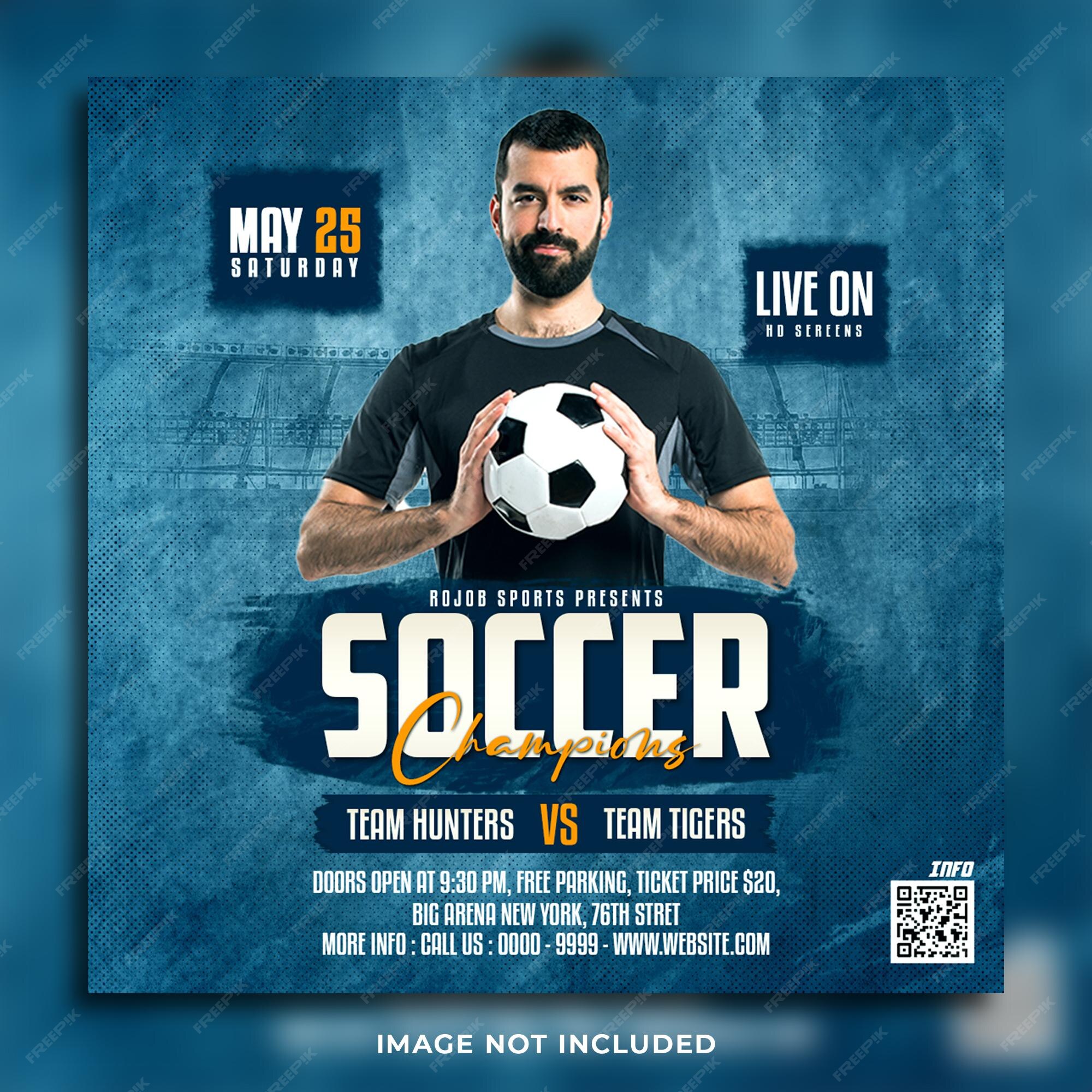 Flyer Jogos De Hoje Futebol Agenda Social Media PSD Editável [download] -  Designi