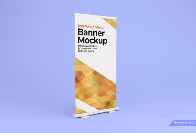 Modelo de design de banner em pé rollup