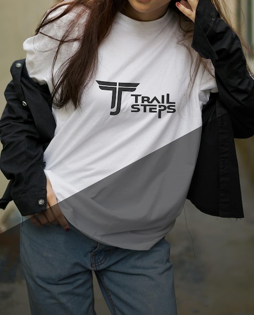 Modelo de design de camiseta da moda