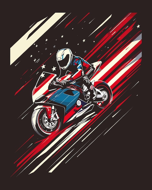 PSD modelo de design de camiseta de motocicleta