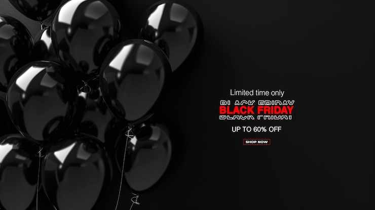 PSD modelo de design de fundo de vendas elegantes da black friday