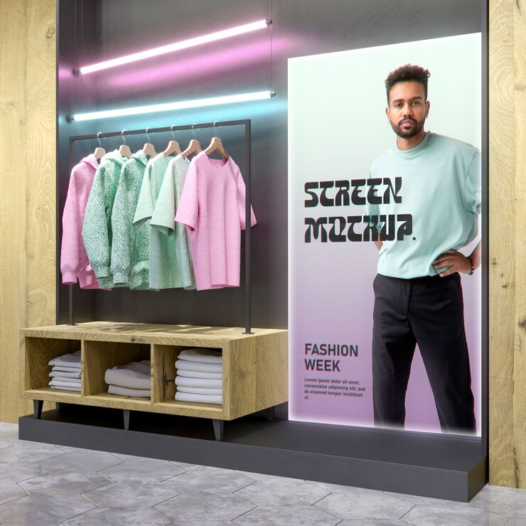 Modelo de design de interiores de lojas